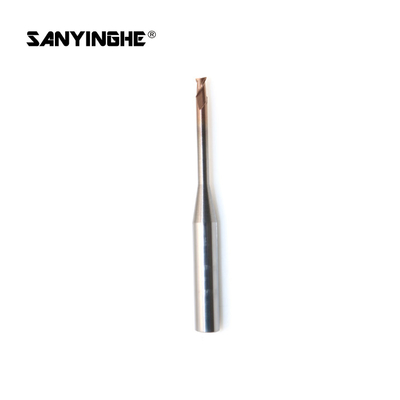 Two Flutes Cnc Solid Carbide End Mills Flat Micro Milling Cutter For 0.1mm Milling Cutter Tools Hard Steel